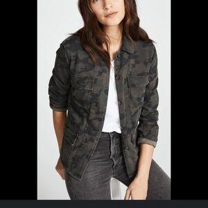James Perse Camo cotton military jacket